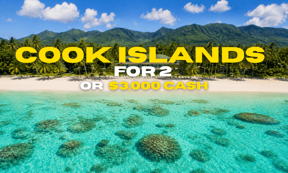 COOK ISLANDS FOR 2 OR $3k