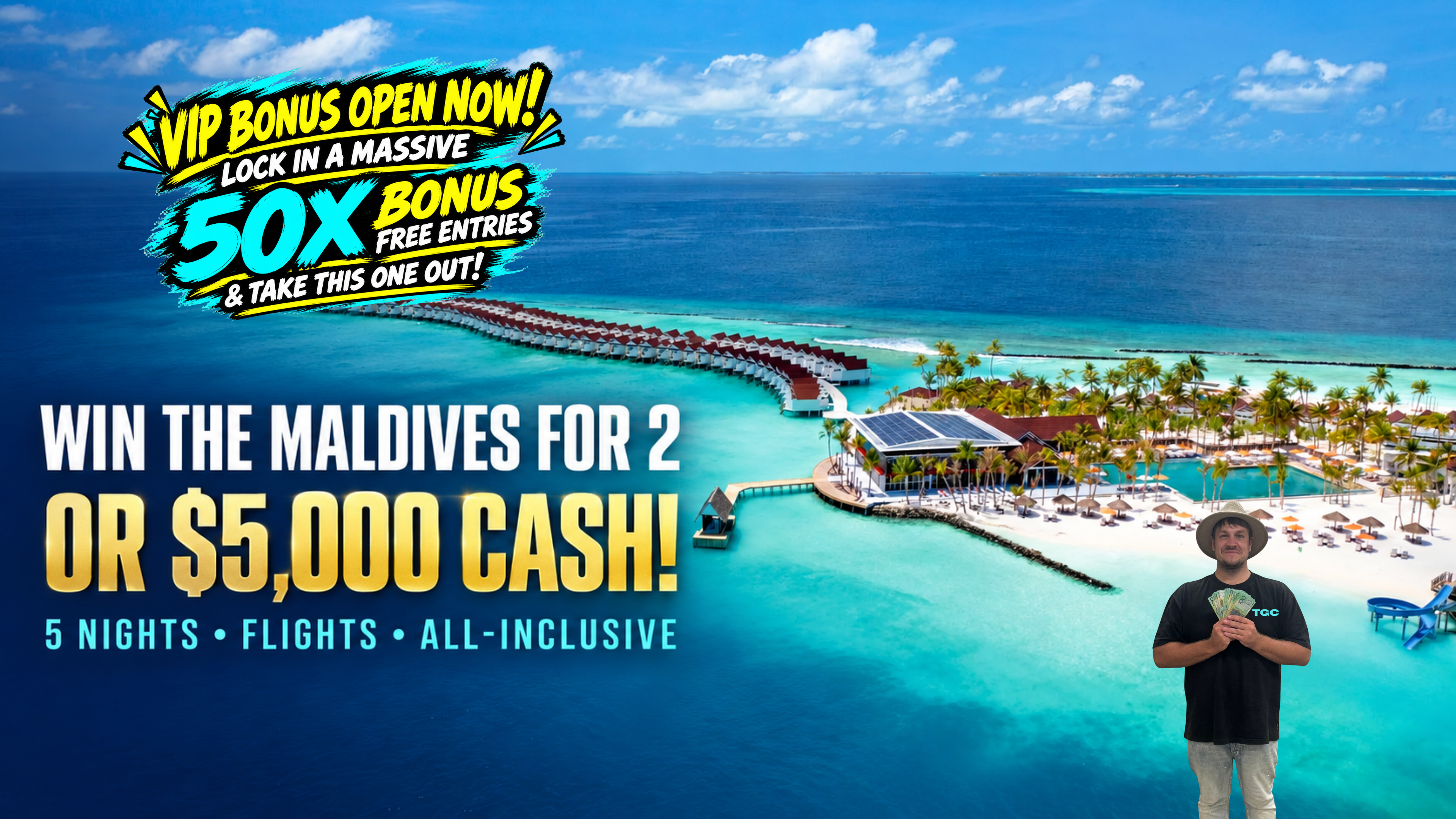 MALDIVES OR $5k