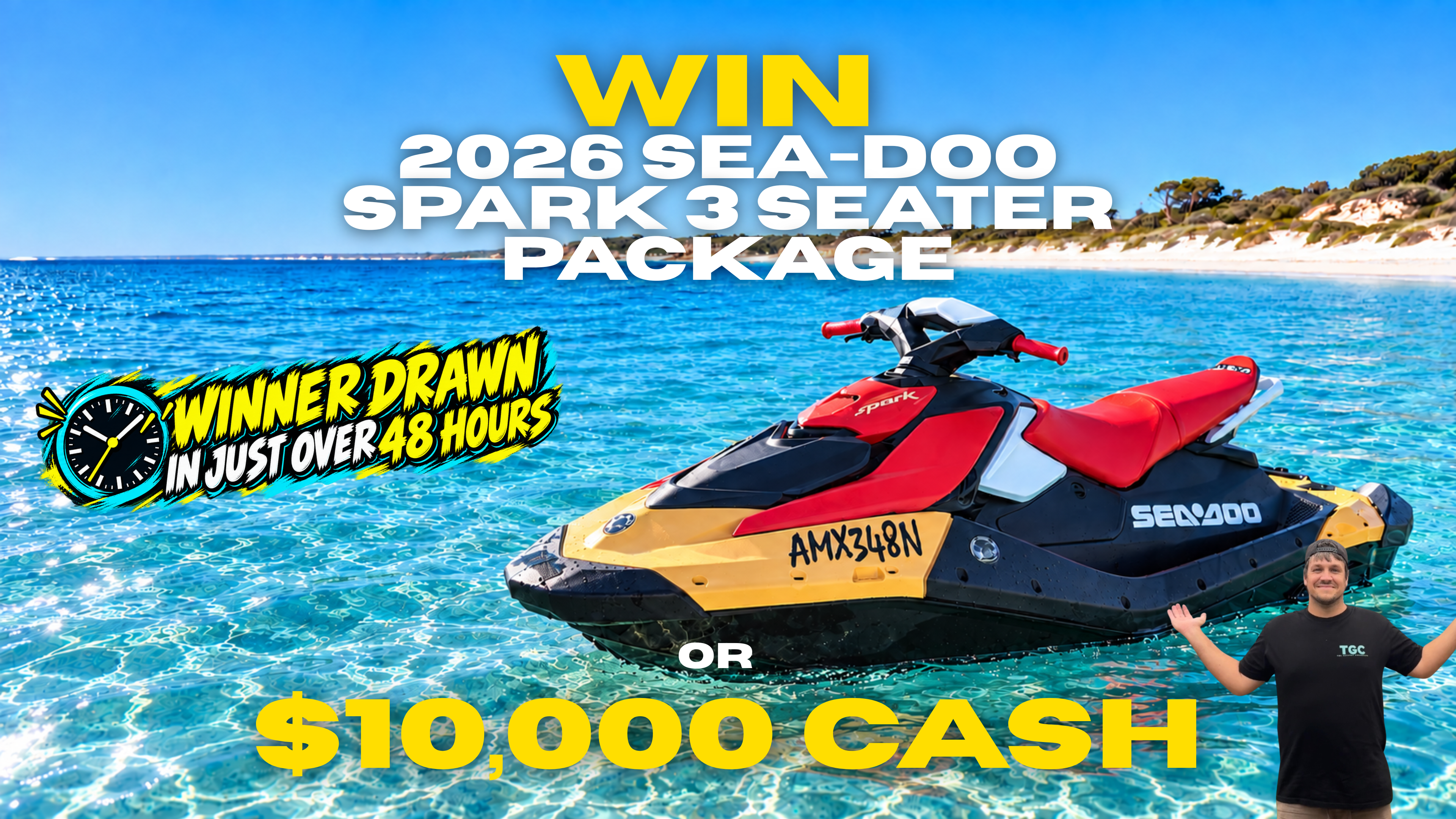 SEA-DOO SPARK FOR 3 OR $10,000