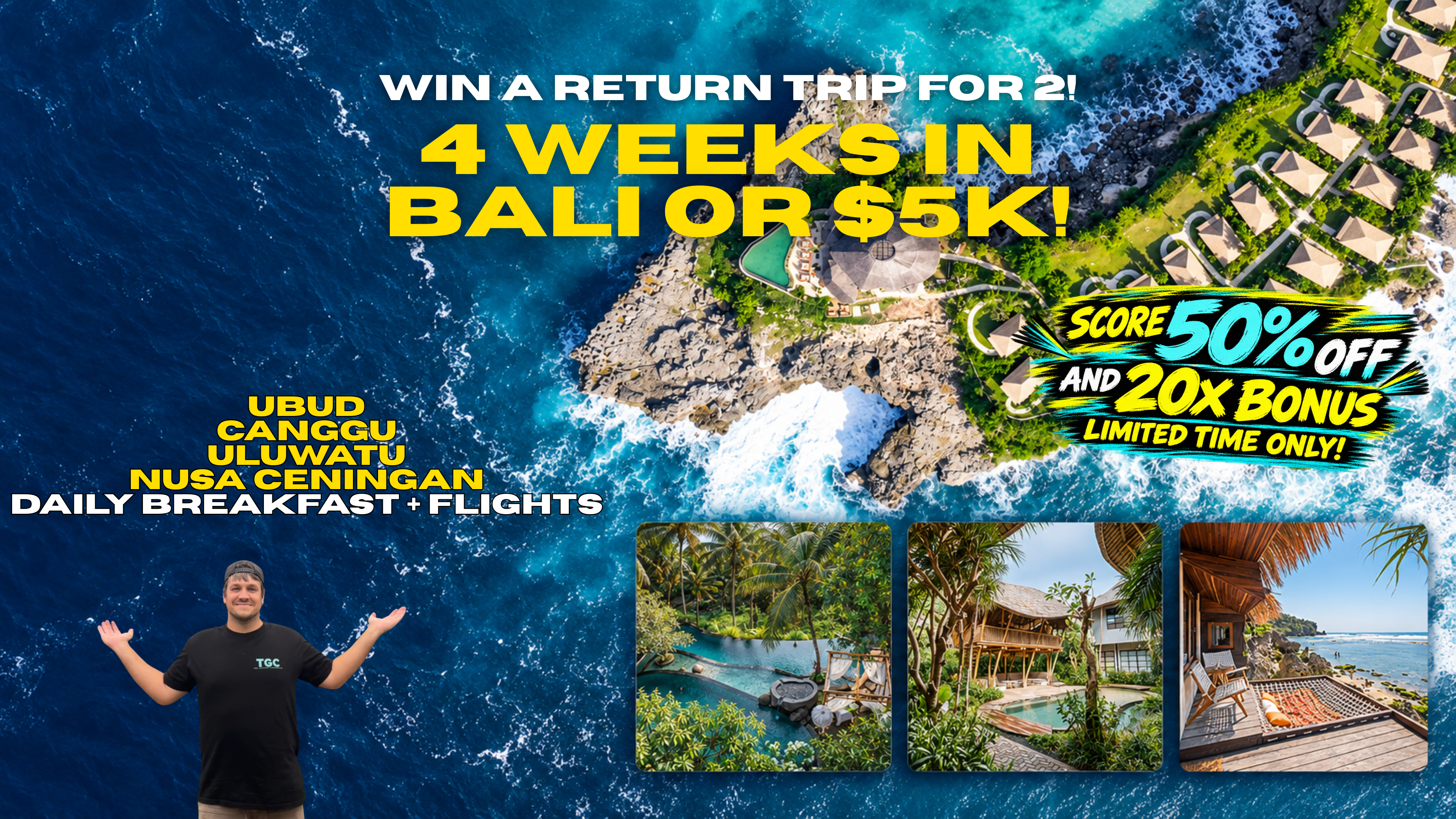 OUR BIGGEST HOLIDAY YET- 4 WEEKS IN BALI OR $5k