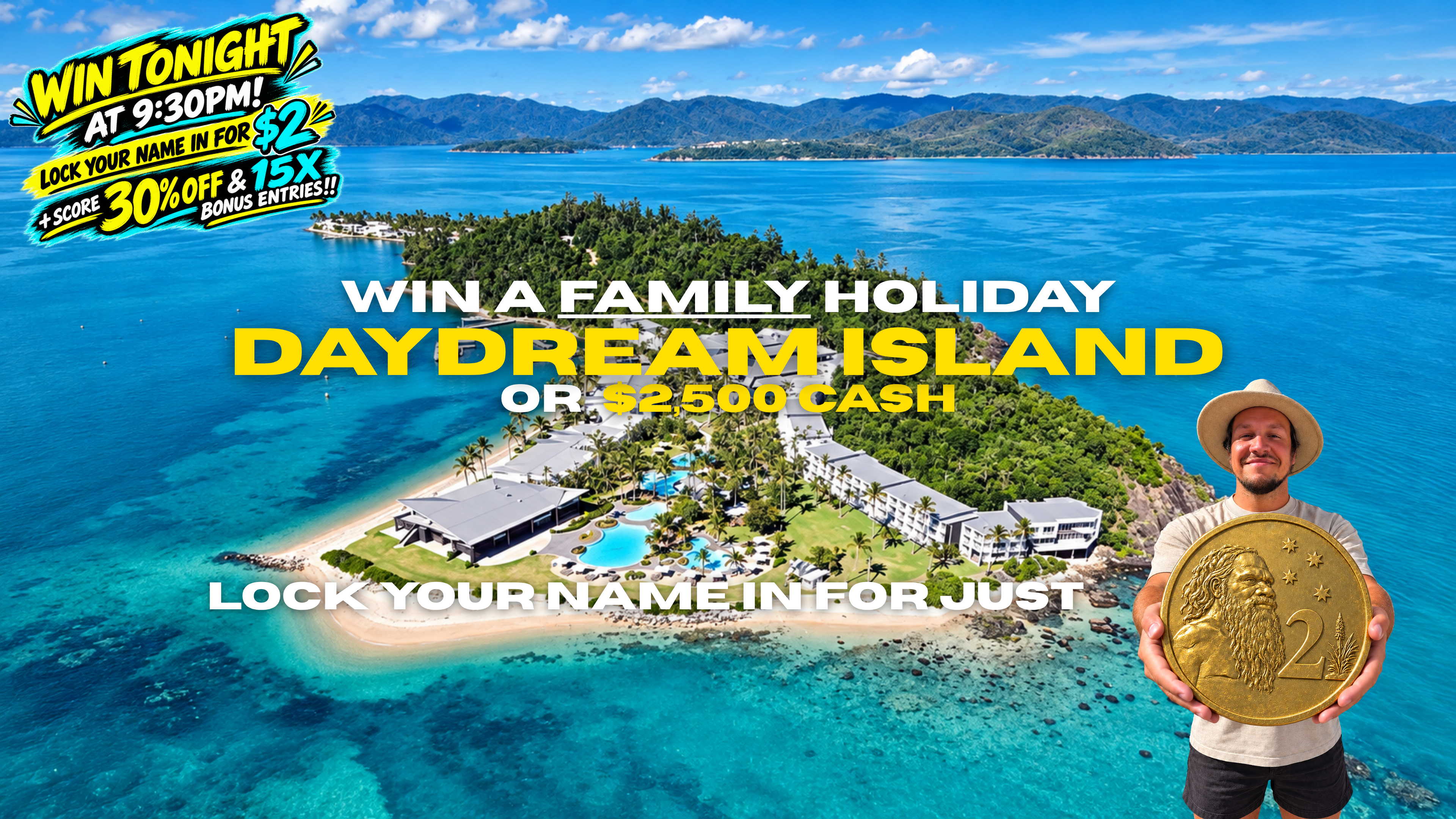 FAMILY HOLIDAY TO DAYDREAM ISLAND