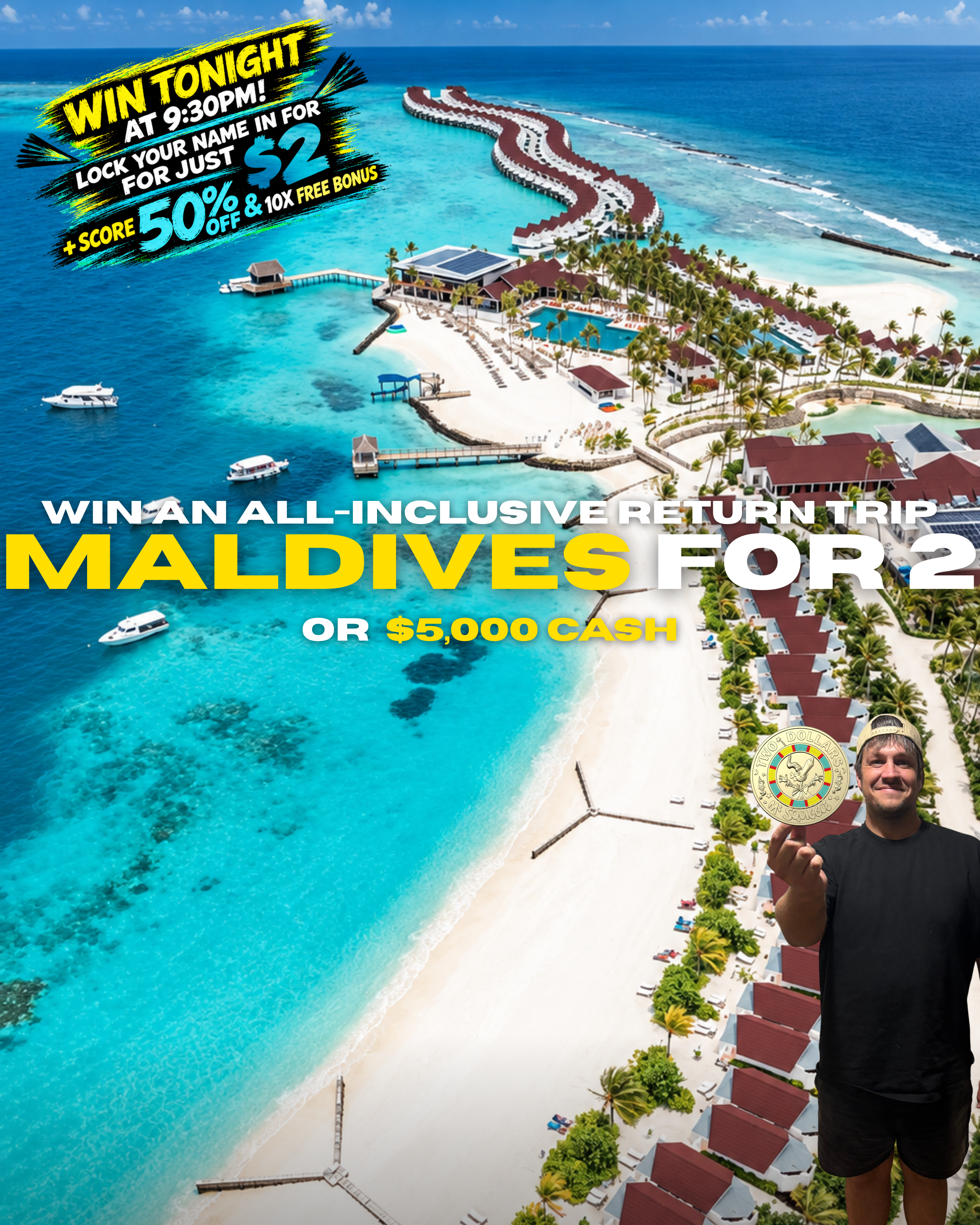 MALDIVES OR $5k