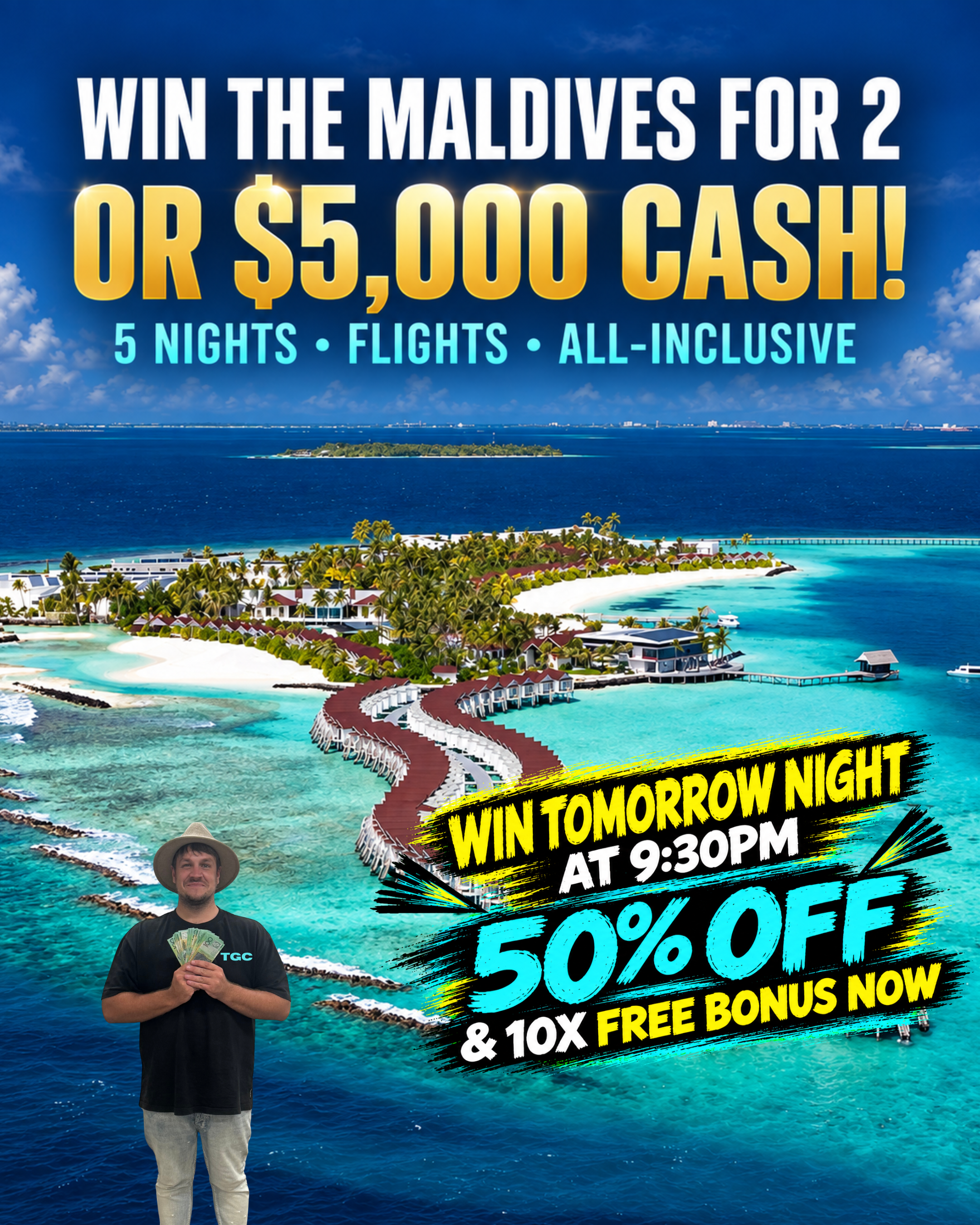 MALDIVES OR $5k