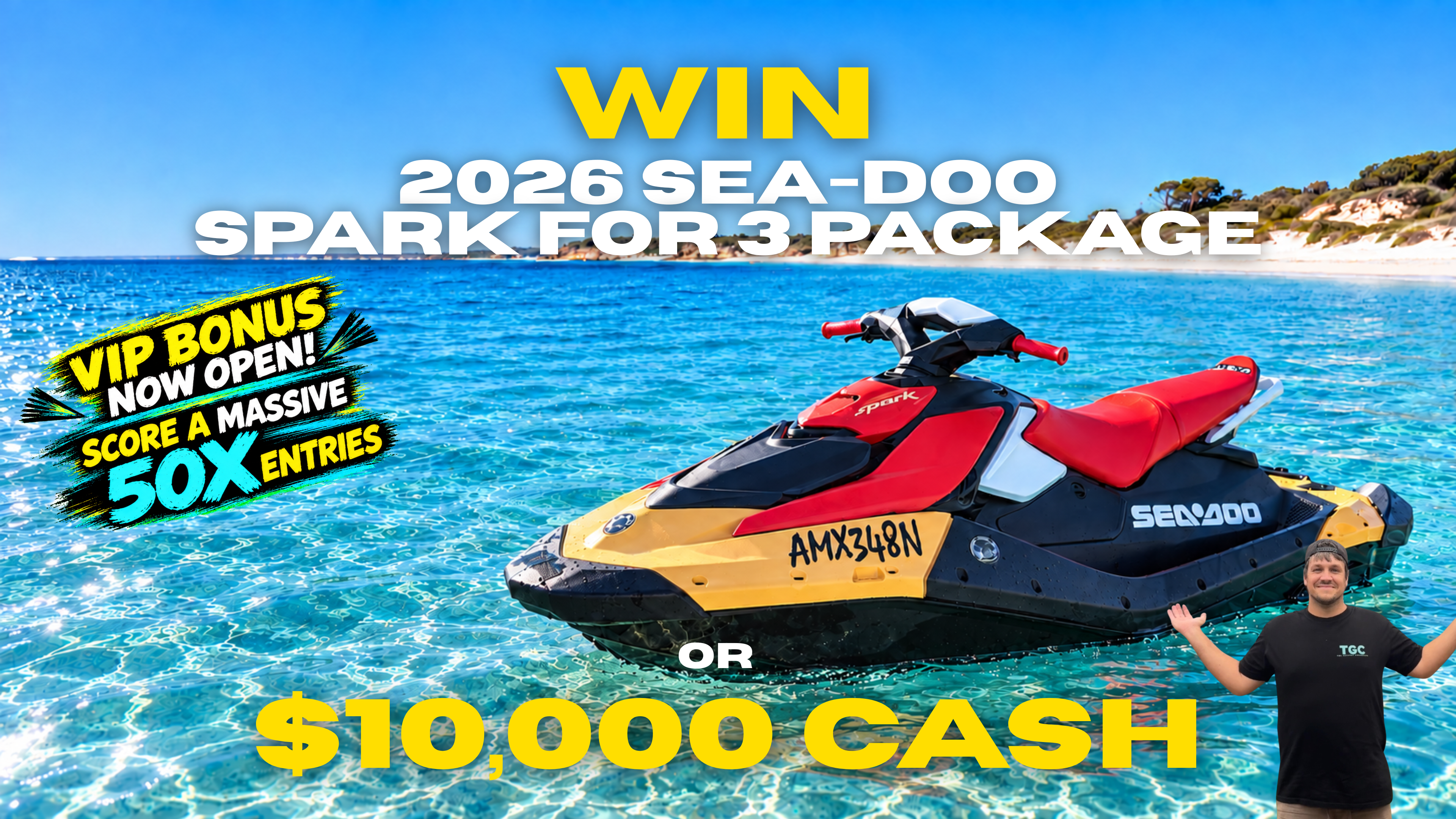 SEA-DOO SPARK FOR 3 OR $10,000