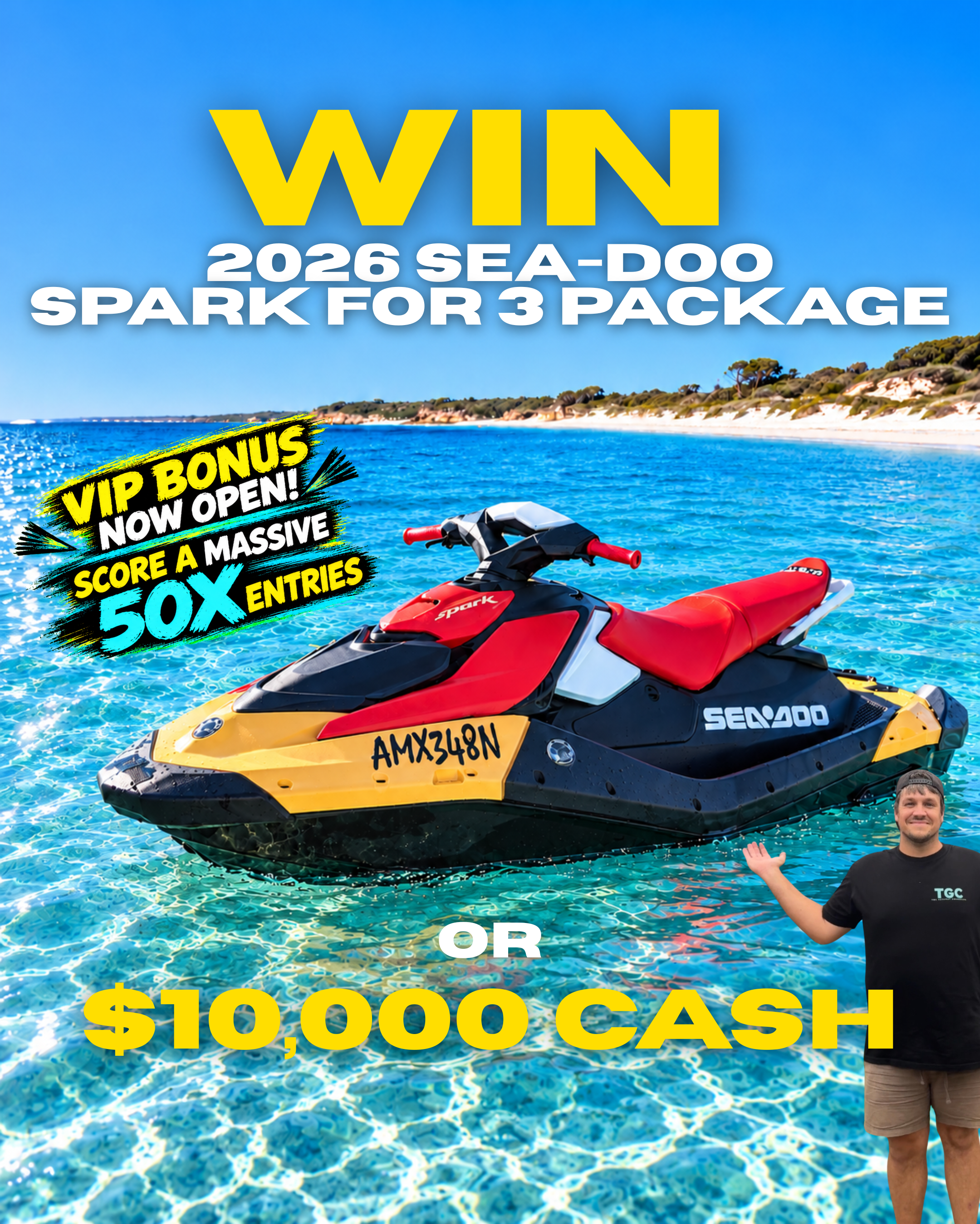 SEA-DOO SPARK FOR 3 OR $10,000