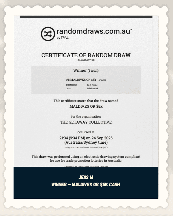 JESS M, verified winner