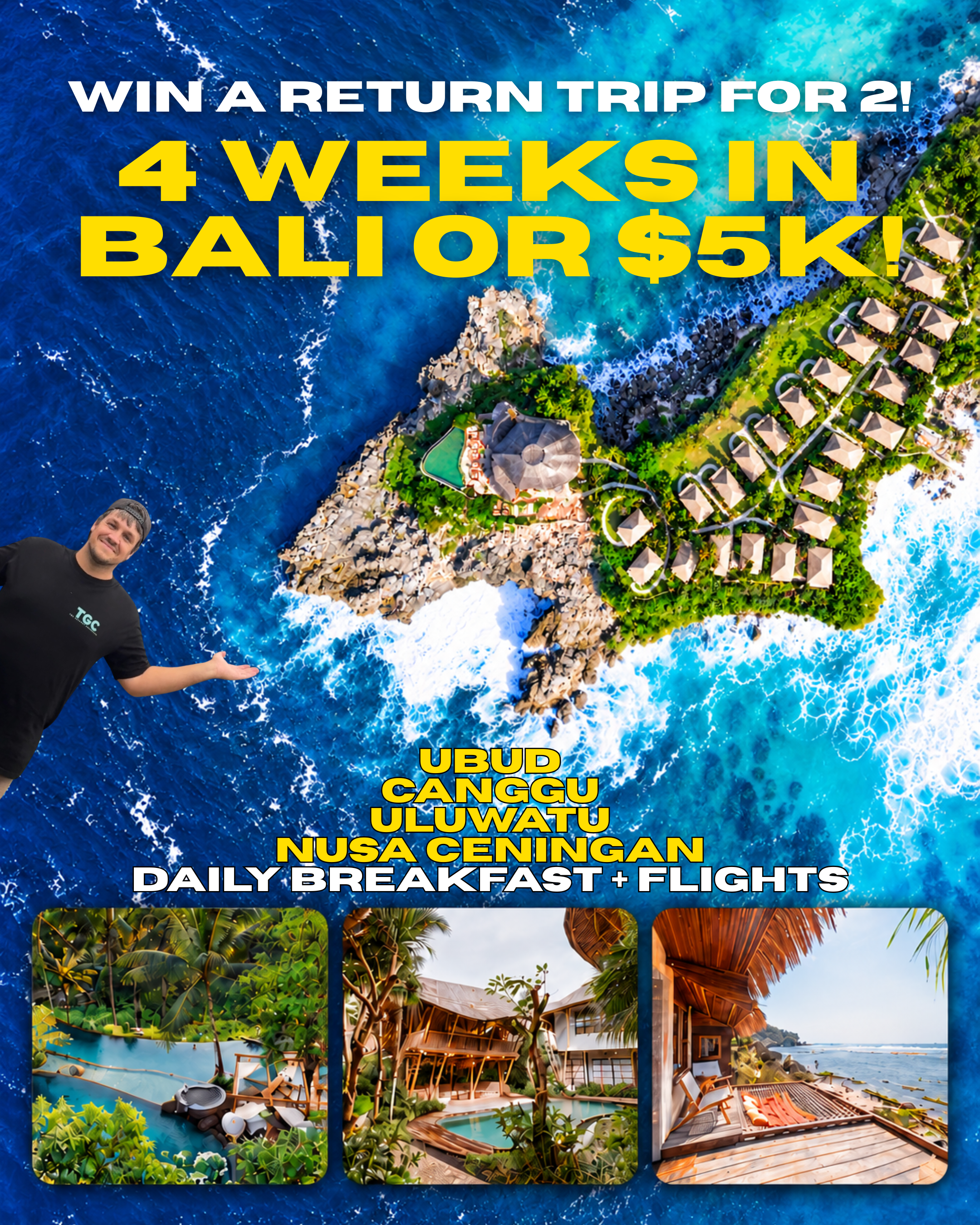 OUR BIGGEST HOLIDAY YET- 4 WEEKS IN BALI OR $5k